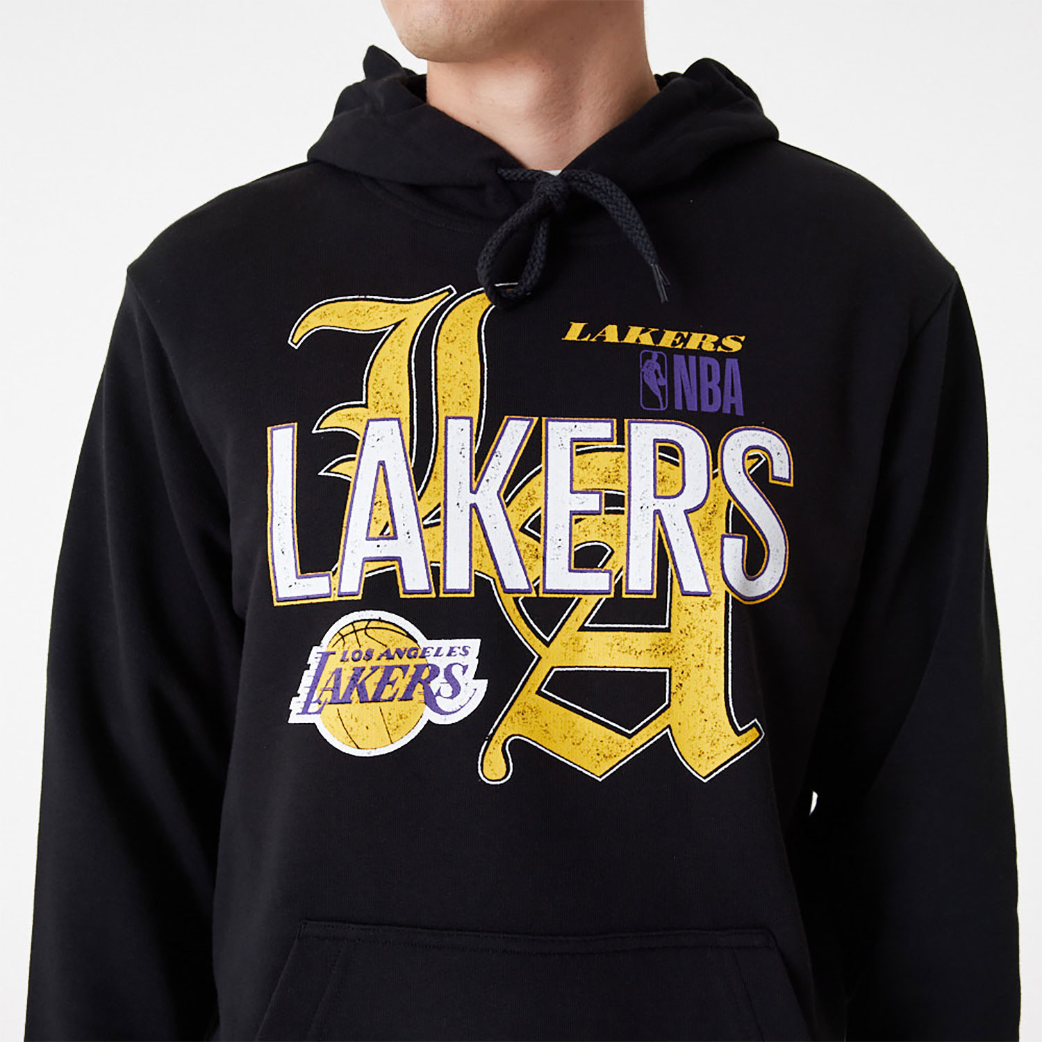 Schwarzer LA Lakers NBA Team Graphic Hoodie