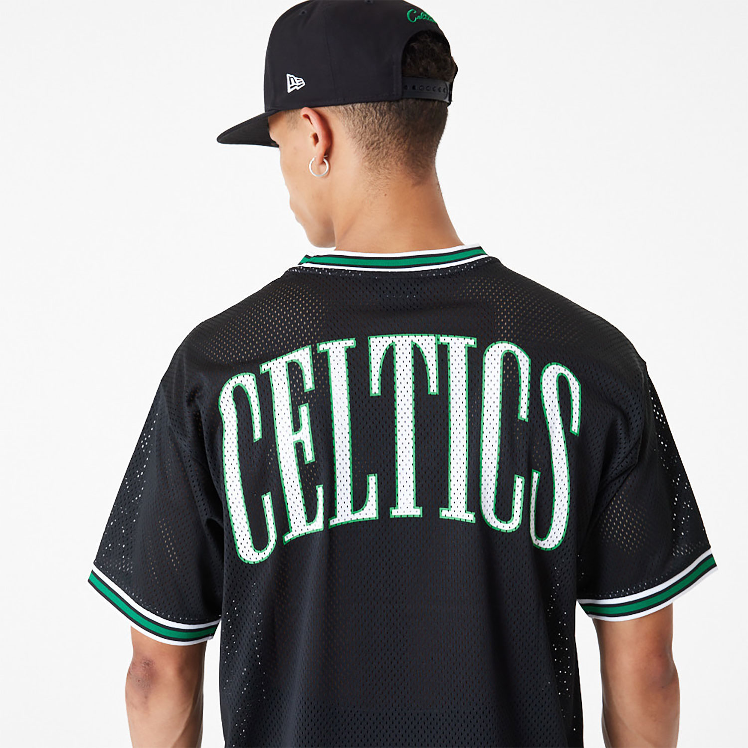 NBA Mesh Boston Celtics Oversized Mesh T-Shirt D01_390