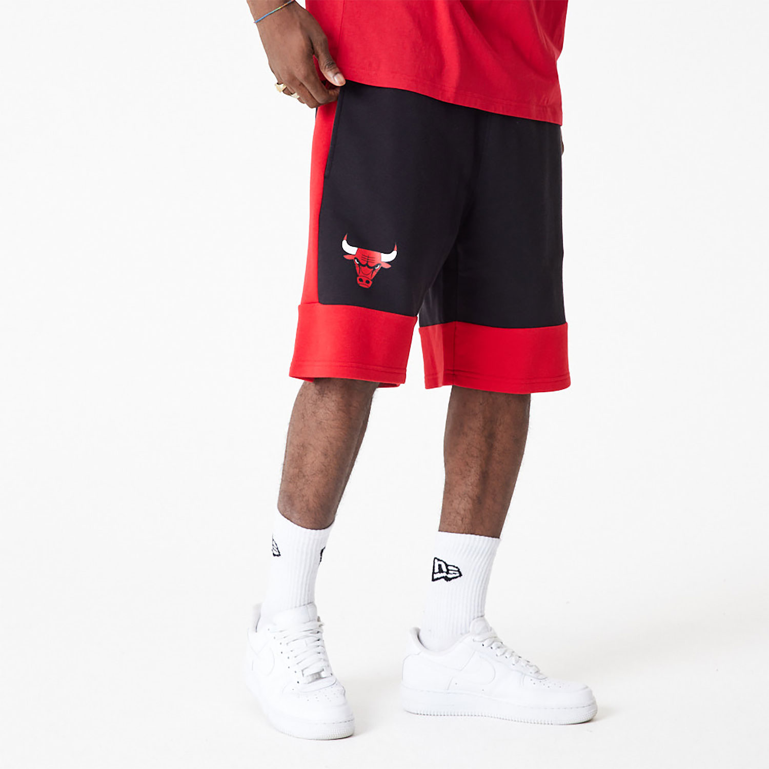 New Era NBA SKY PRINT SHORT CHICAGO BULLS - Sports shorts - chicago bulls/ black 