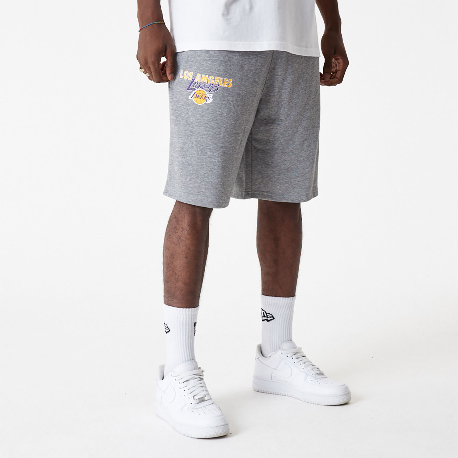 lakers front logo shorts