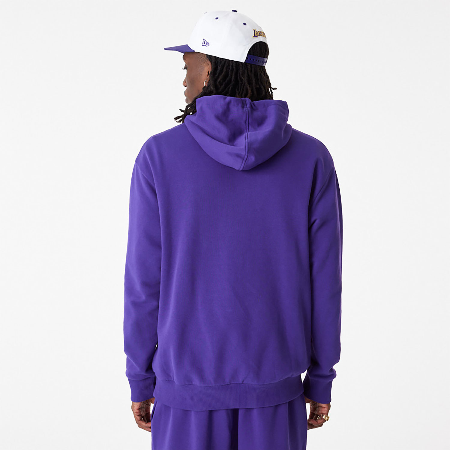 Nike Lakers Warm Up Hoodie Men Medium Tech Fleece NBA LA Purple Sweatshirt