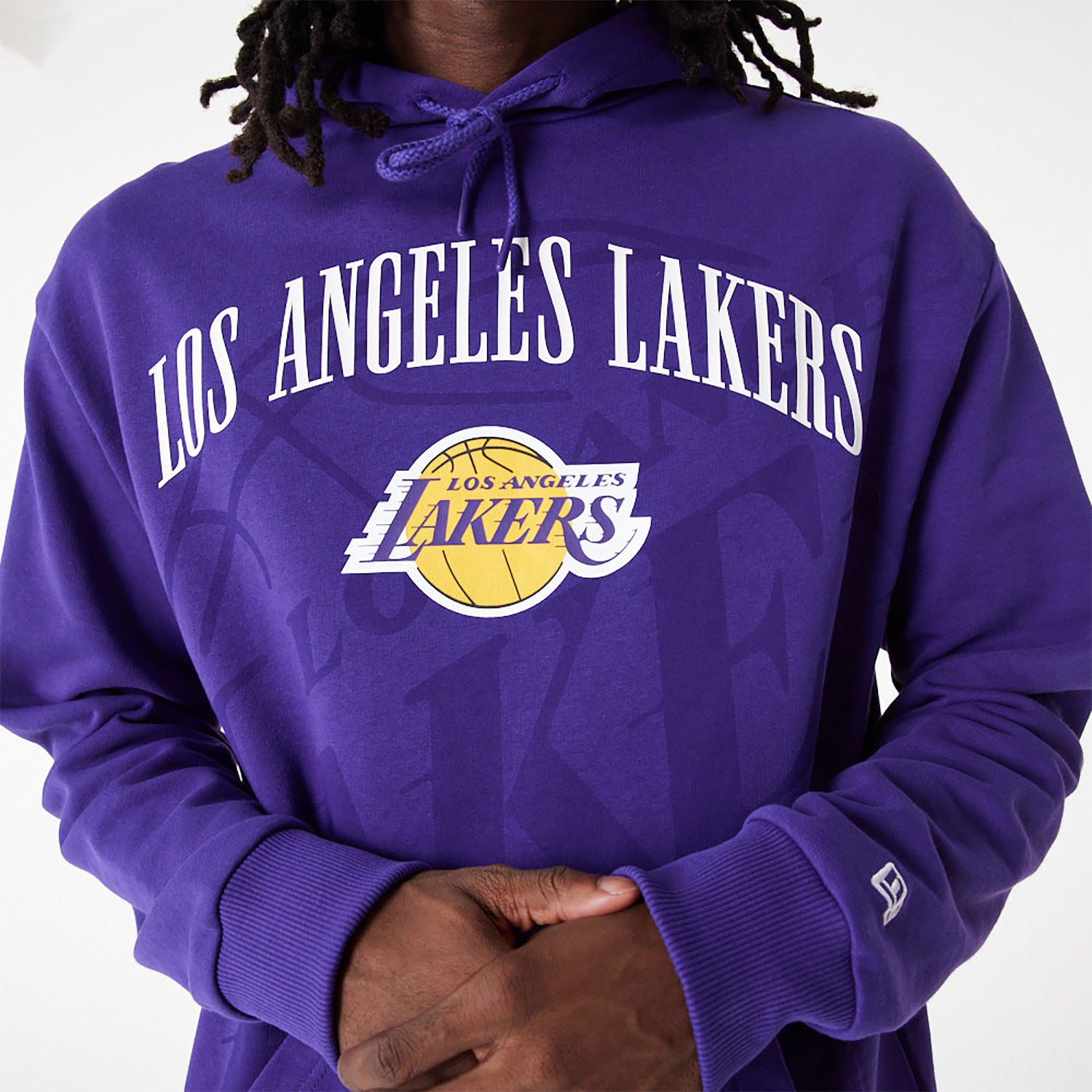 Nike Lakers Warm Up Hoodie Men Medium Tech Fleece NBA LA Purple Sweatshirt