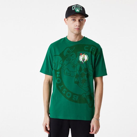 Grünes Boston Celtics NBA Logo Oversized T-Shirt