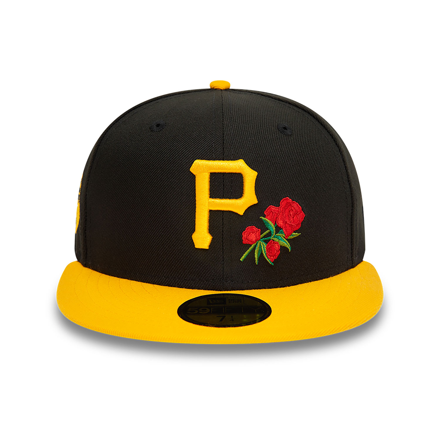 Pittsburgh Pirates MLB Floral Black 59FIFTY Fitted Cap