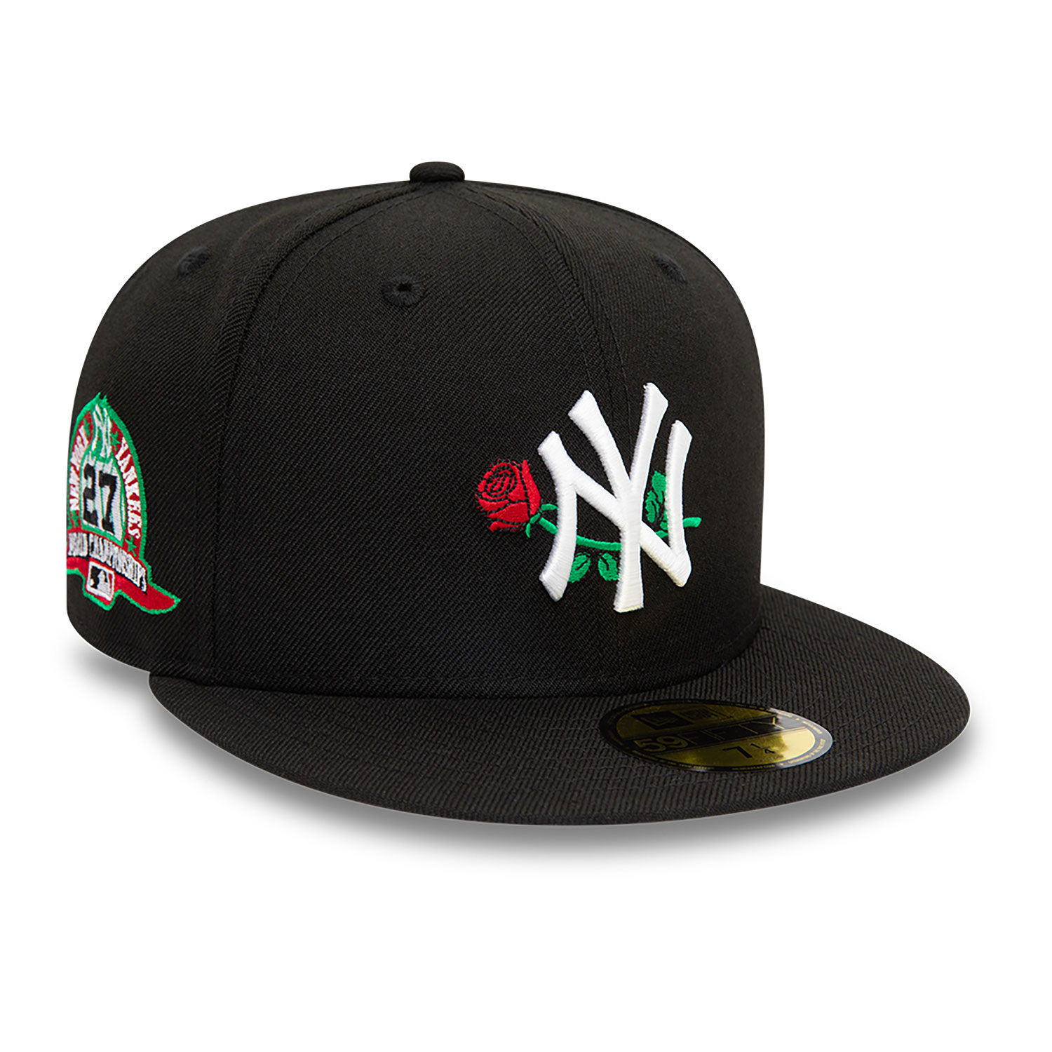 New York Yankees MLB Rose 9FORTY Black Adjustable  New Era  캡   Hatstorecokr