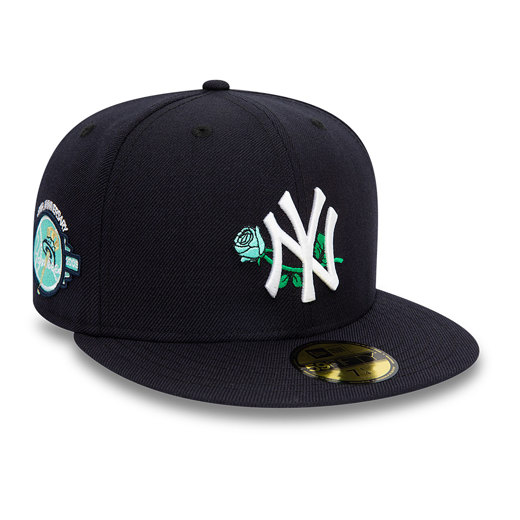 Dunkelblaue New York Yankees MLB Rose 59FIFTY Fitted Cap