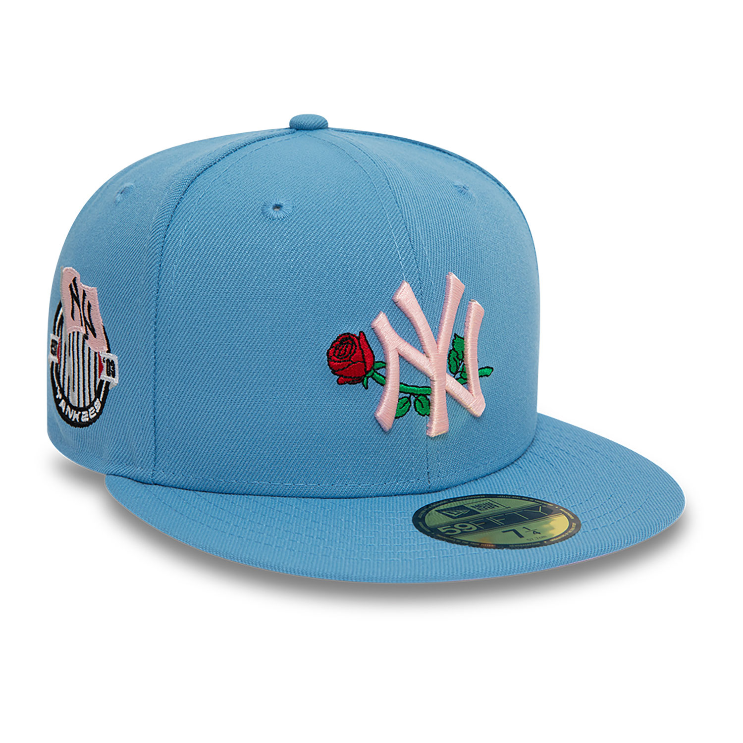 new york yankees cap with roses