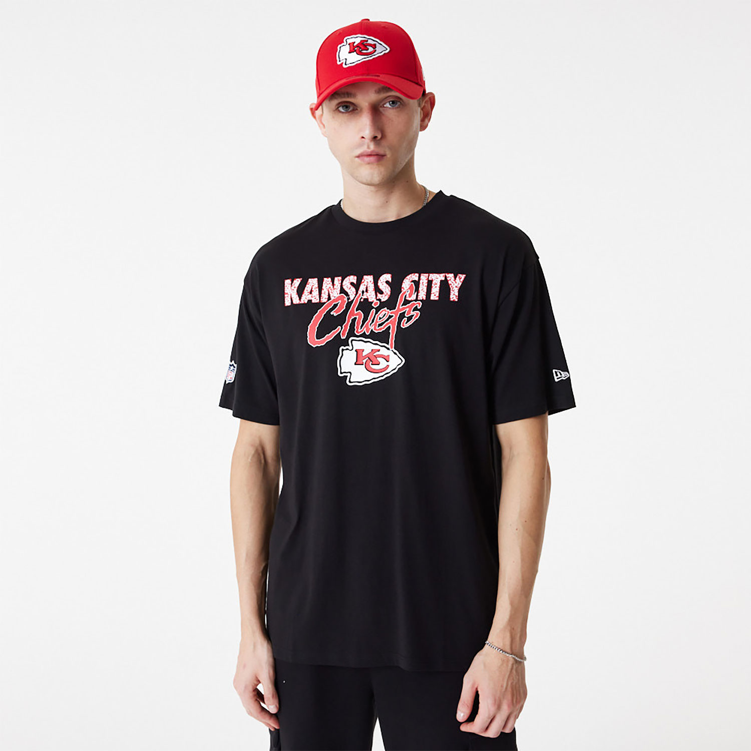 NFL Script Kansas City Chiefs Oversized T-Shirt D01_972