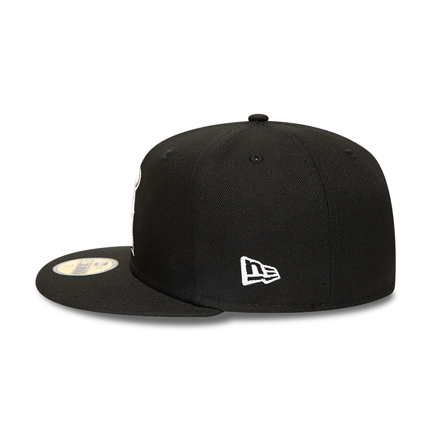 Anaheim Angels MLB Black and White 59FIFTY Fitted Cap