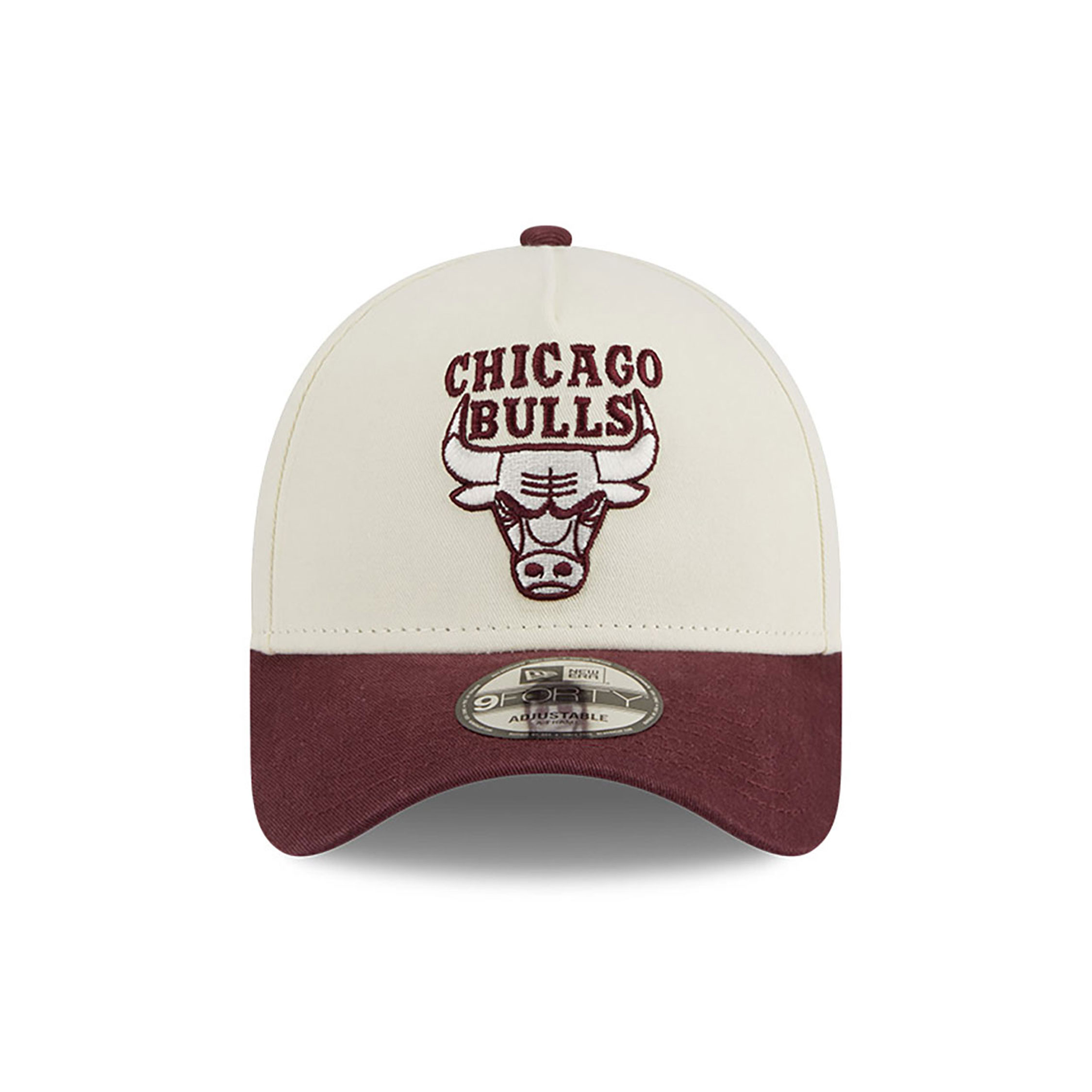 Chicago Bulls Visor Pop Off White A-Frame 9FORTY Snapback Cap