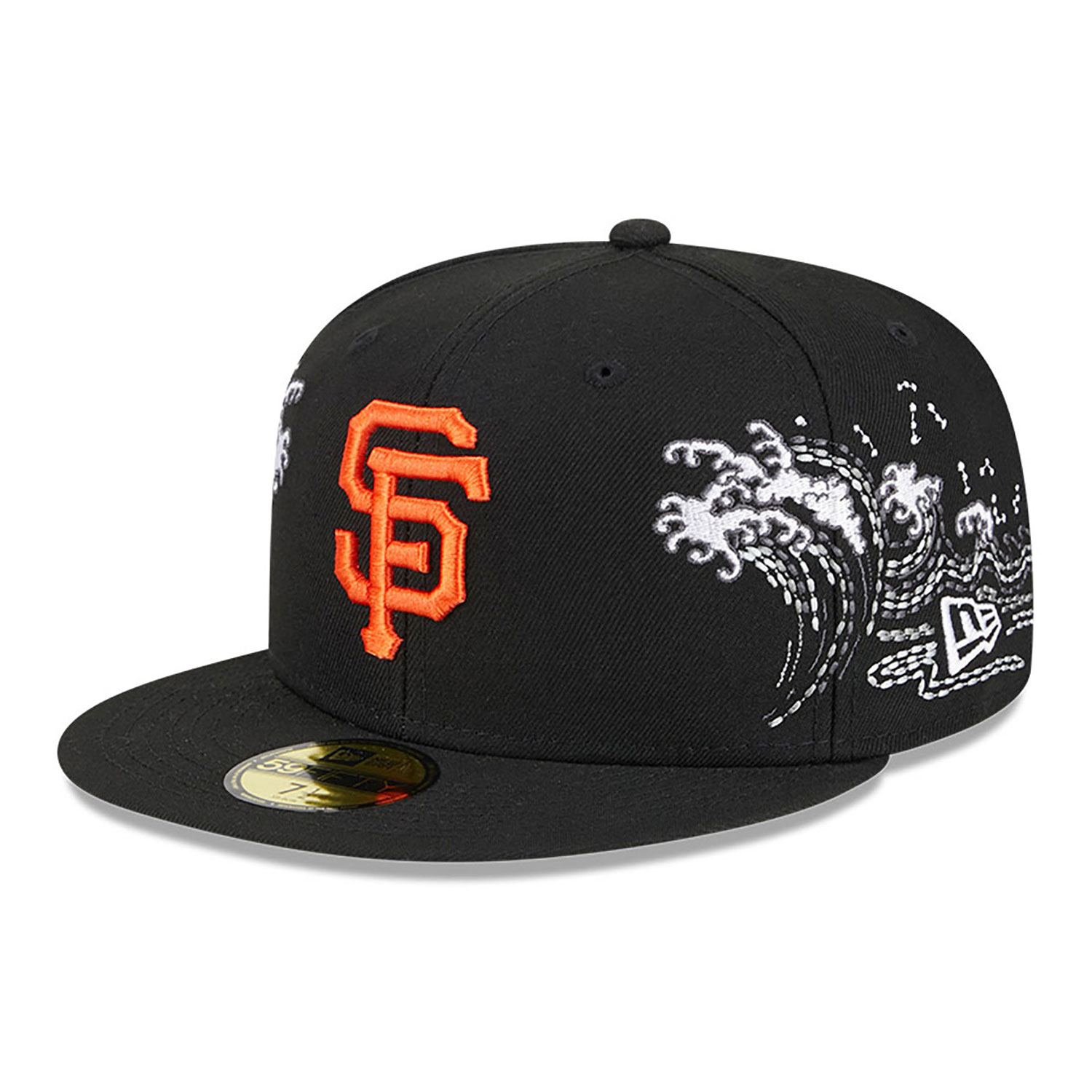 San Francisco Giants Tonal Wave Black 59FIFTY Fitted Cap