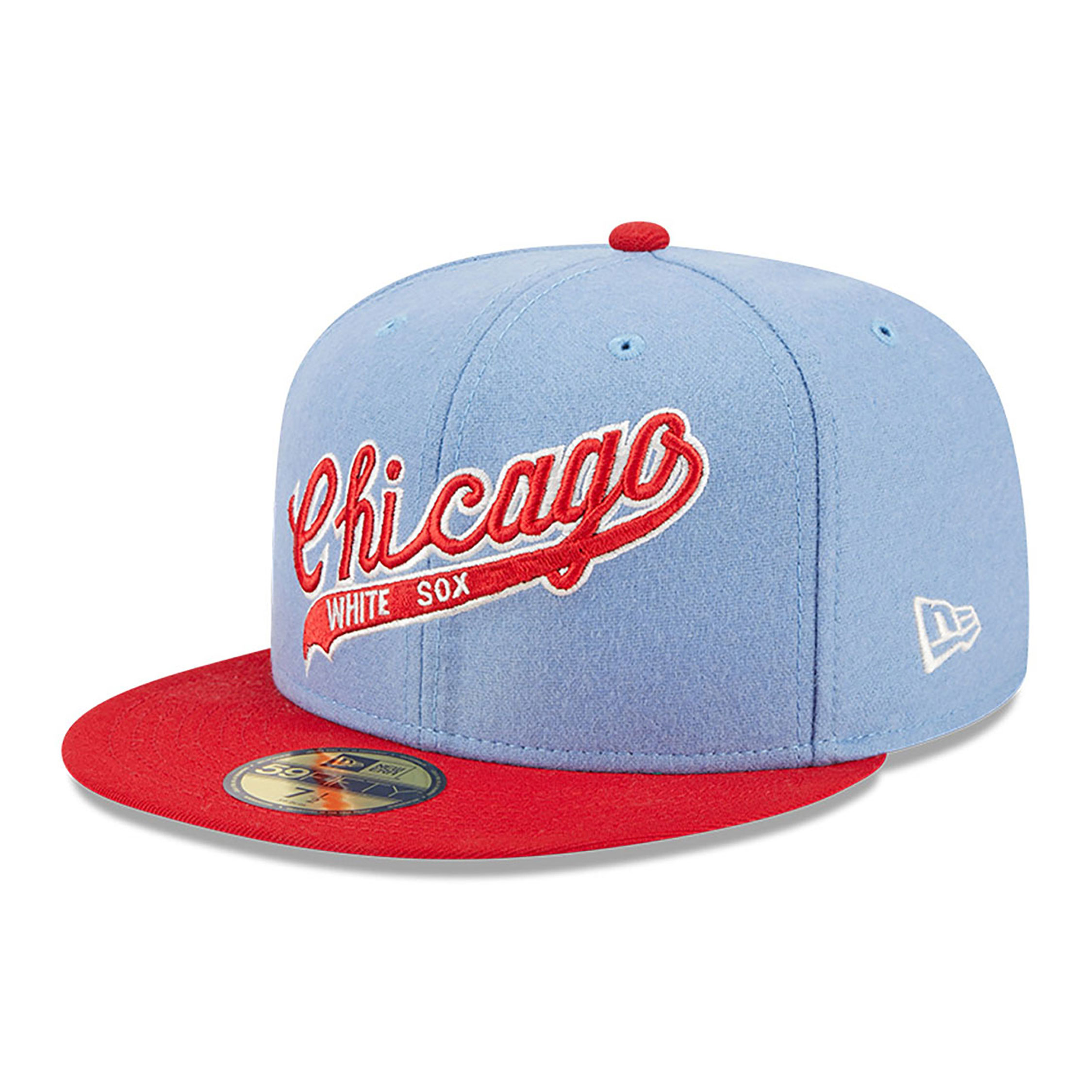 Powder Blues Chicago White Sox 59FIFTY Fitted Cap D02_394