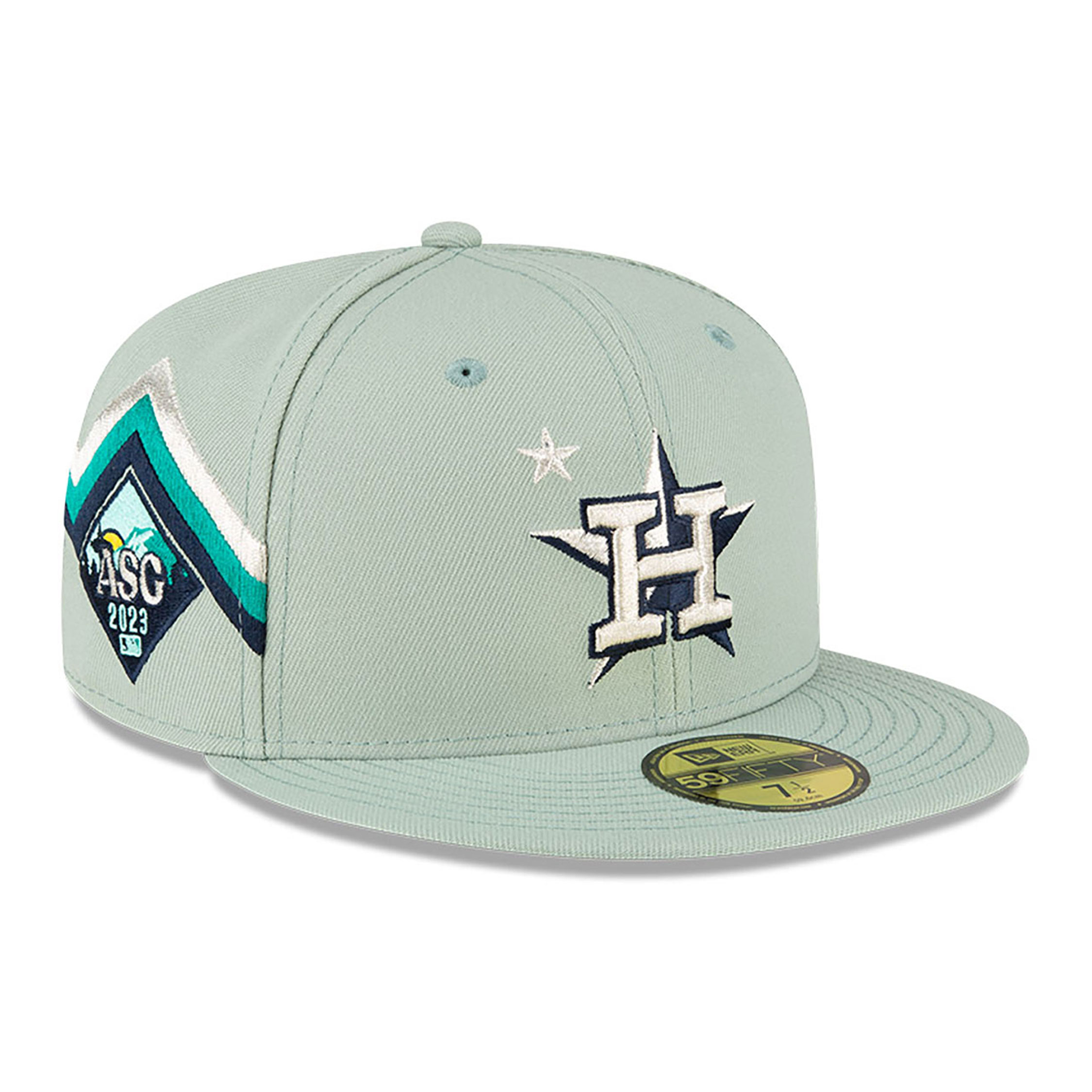 Houston Astros New Era Green Undervisor 59FIFTY Fitted Hat - Gray