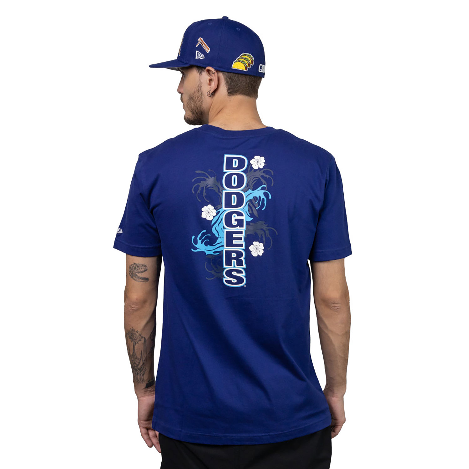 LA Dodgers Tonal Wave Dark Blue T-Shirt