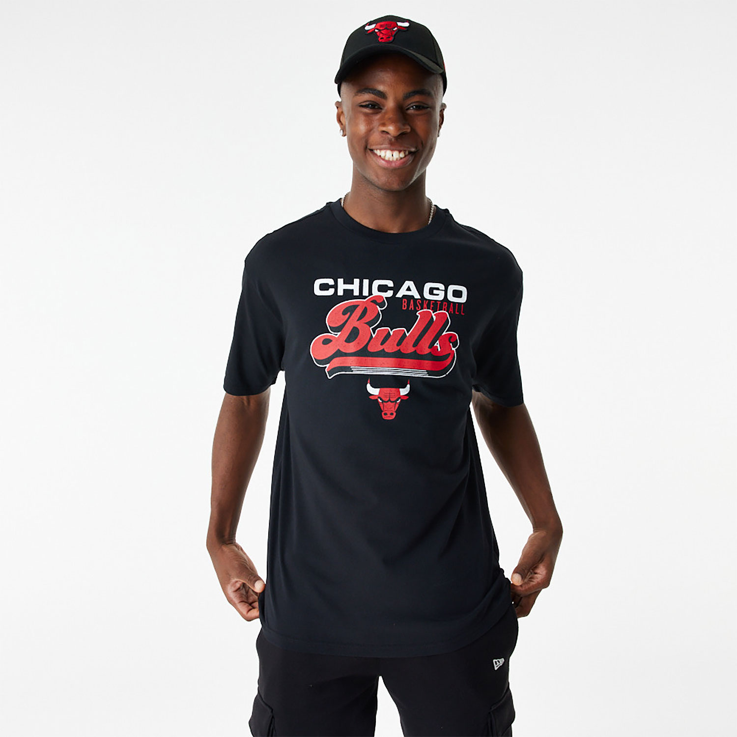 NBA Retro Graphic Chicago Bulls Oversized T-Shirt D02_847