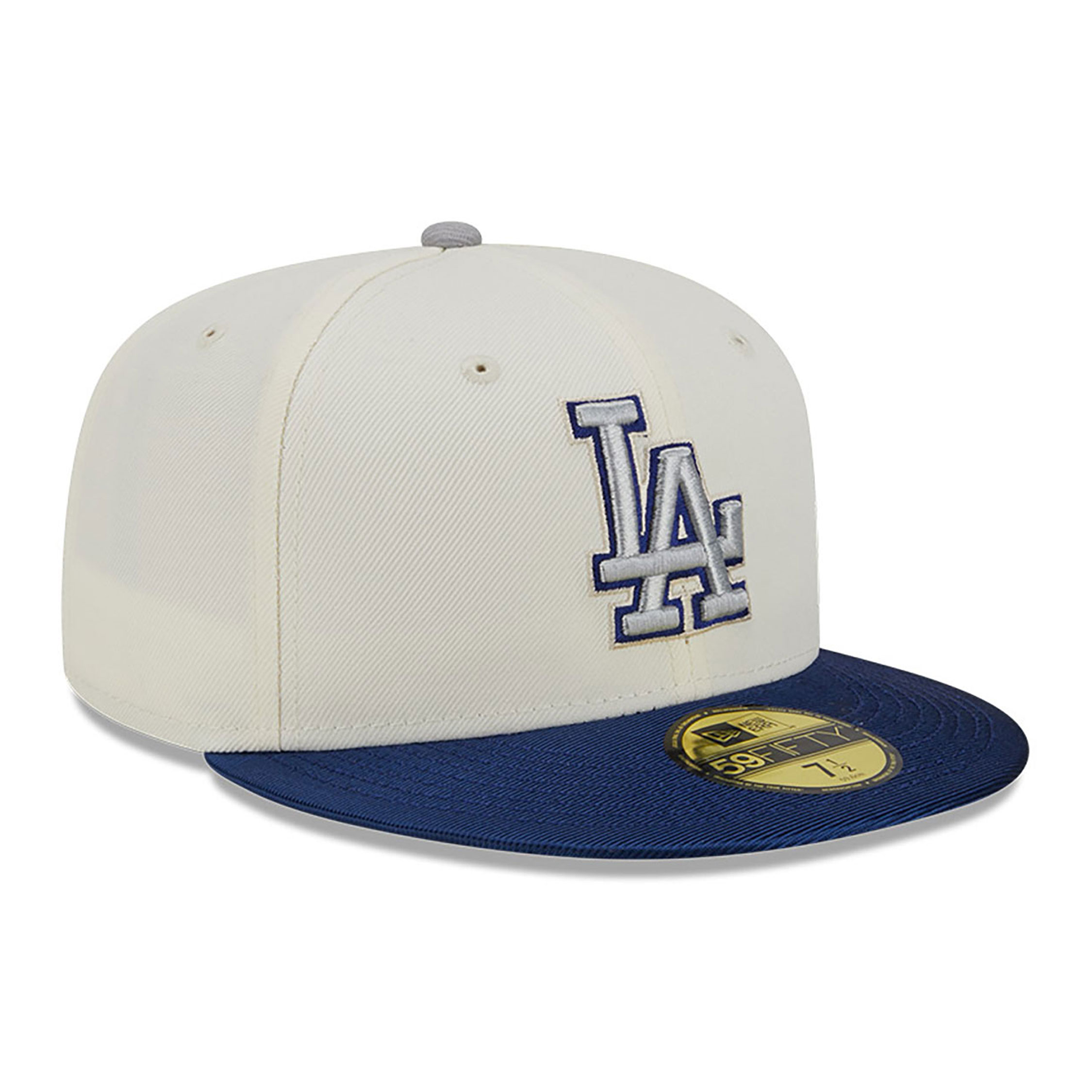 59FIFTY LA Dodgers Team Shimmer Off White