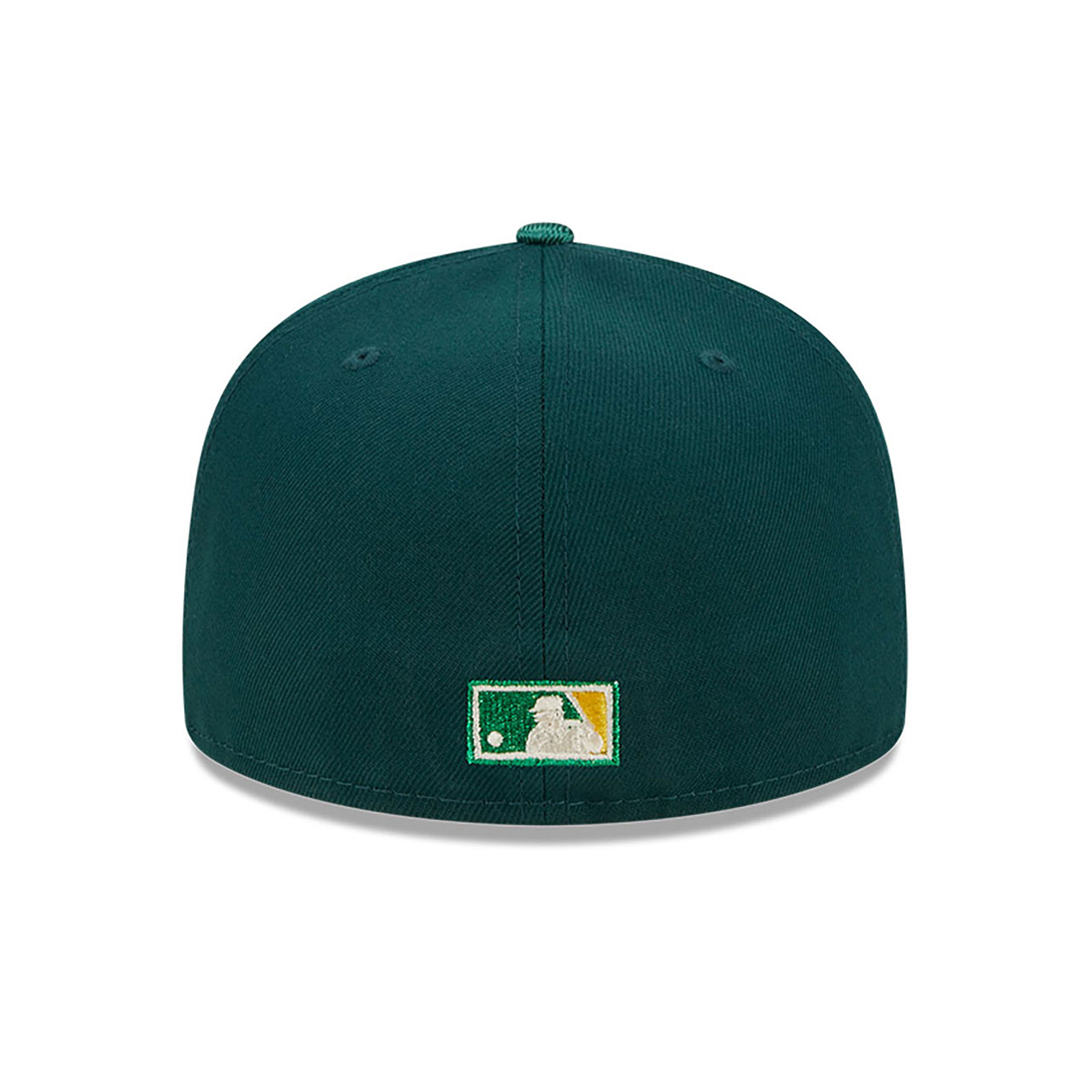 Grüne Oakland Athletics Team Shimmer 59FIFTY Fitted Cap