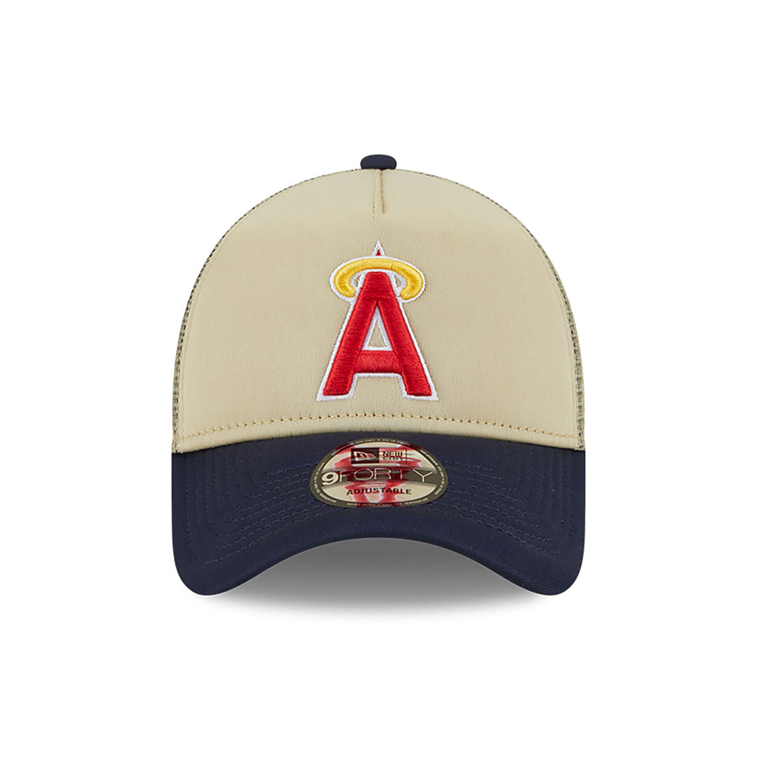 9FORTY A-Frame Trucker California Angels All Day Beige