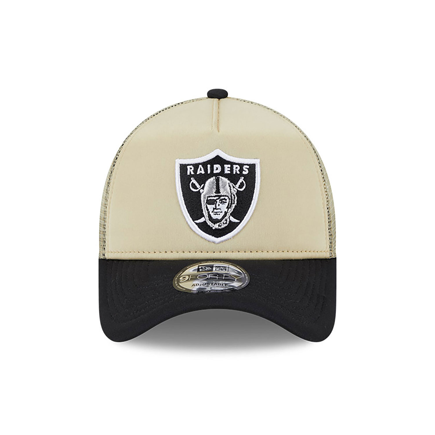 9FORTY A-Frame Trucker Las Vegas Raiders All Day Beige