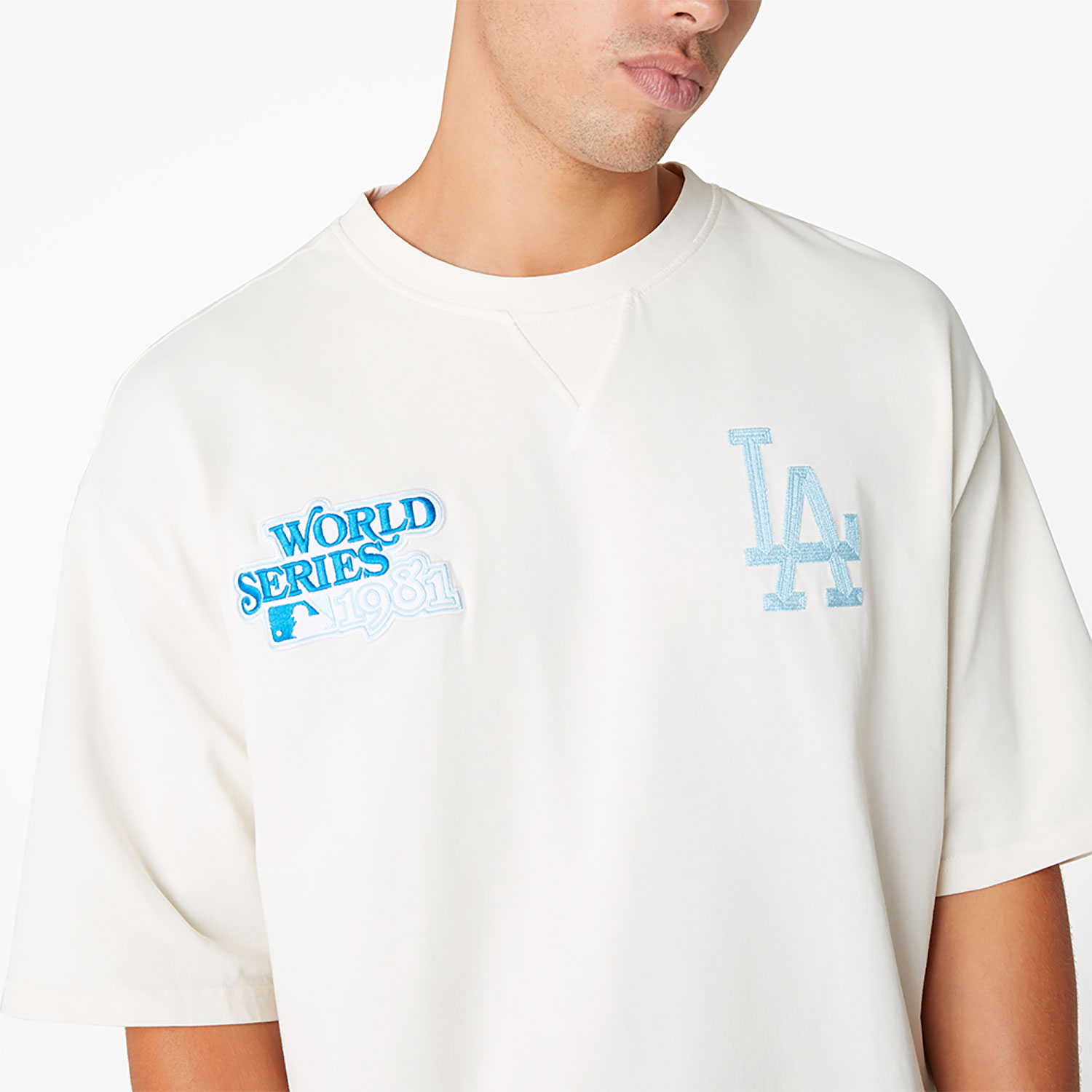 World Series Wordmark LA Dodgers Oversized T-Shirt D03_52