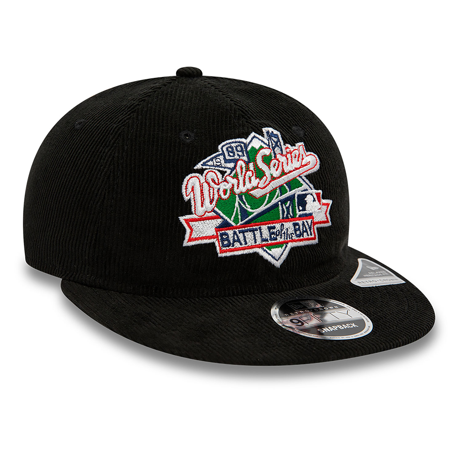 MLB World Series Battle 1989 Patch Black Retro Crown 9FIFTY Snapback Cap