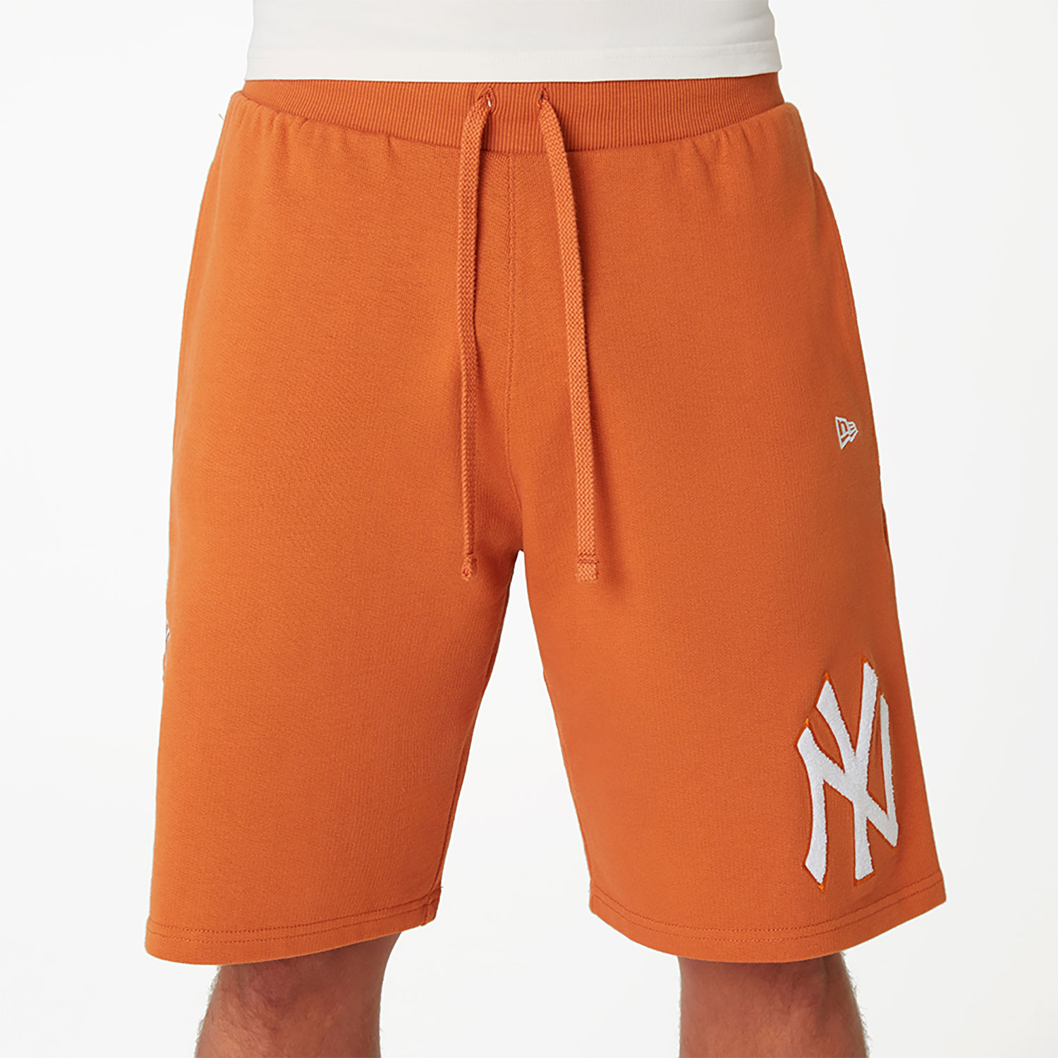 New York Yankees World Series Patch Orange Oversized Shorts