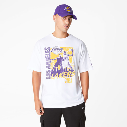 Weißes LA Lakers NBA Player Graphic T-Shirt