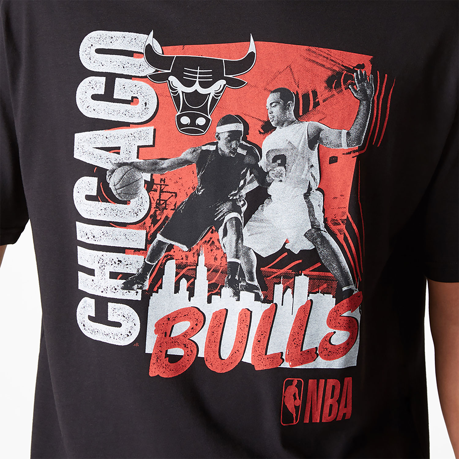 NBA Player Graphic Chicago Bulls T-Shirt D03_603 | New Era Cap FI