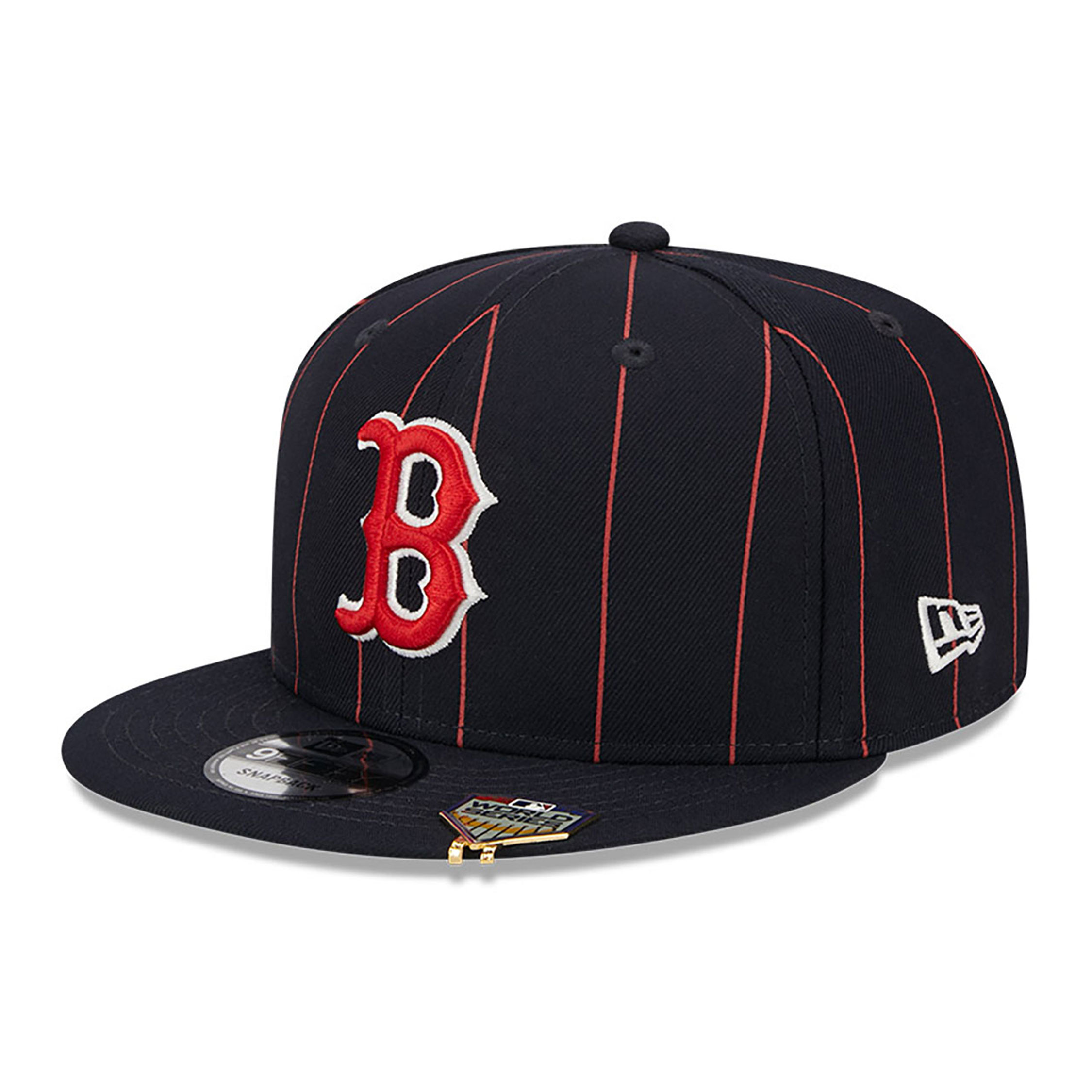Dunkelblaue Boston Red Sox Pinstripe 9FIFTY Snapback Cap