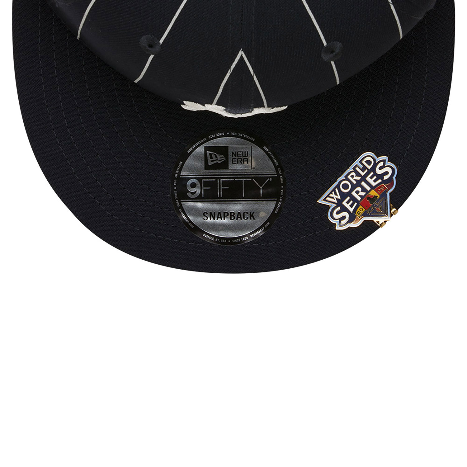 Dunkeblaue New York Yankees Pinstripe 9FIFTY Snapback Cap