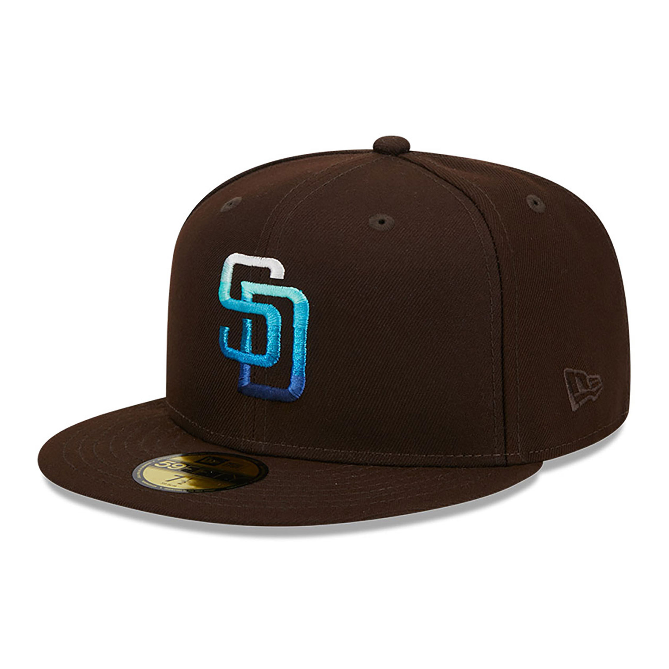 Dunkelbraune San Diego Padres Gradient 59FIFTY Fitted Cap
