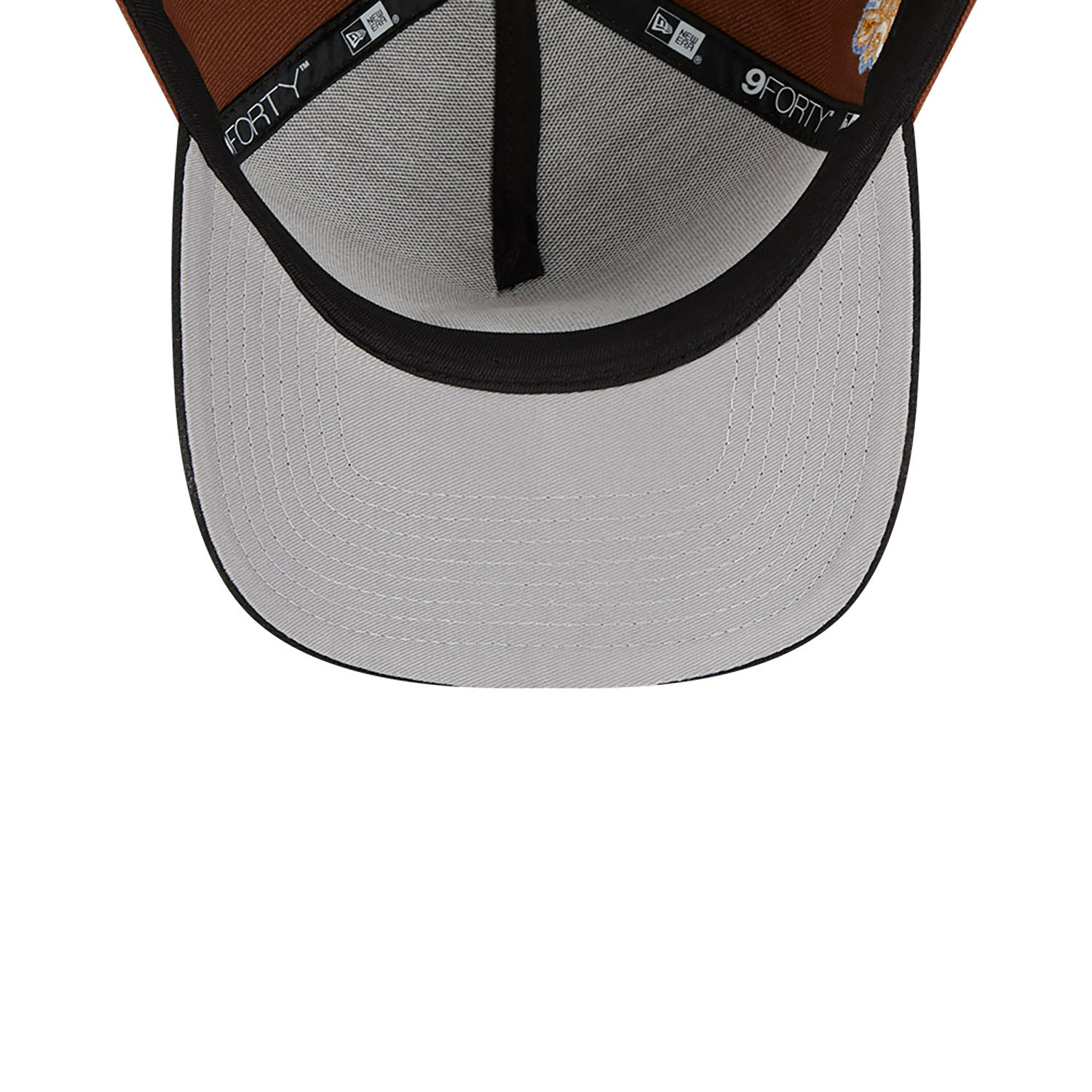 Men's New Era Brown York Yankees Harvest A-Frame 9FORTY Adjustable Hat