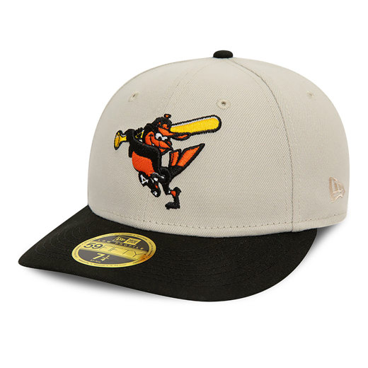 Beige Baltimore Orioles Mascot 59FIFTY Low Profile Cap