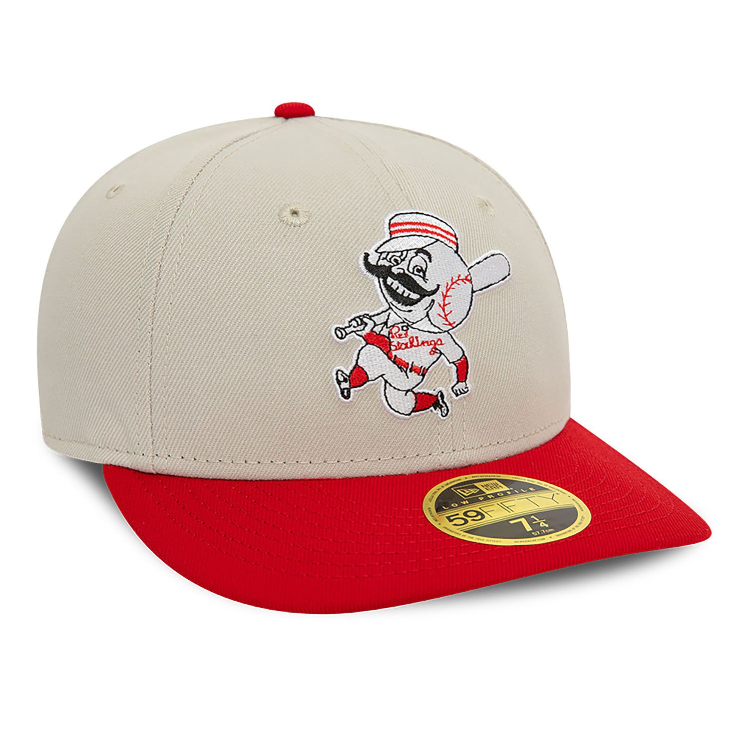 Beige Cincinnati Reds Mascot 59FIFTY Low Profile Cap