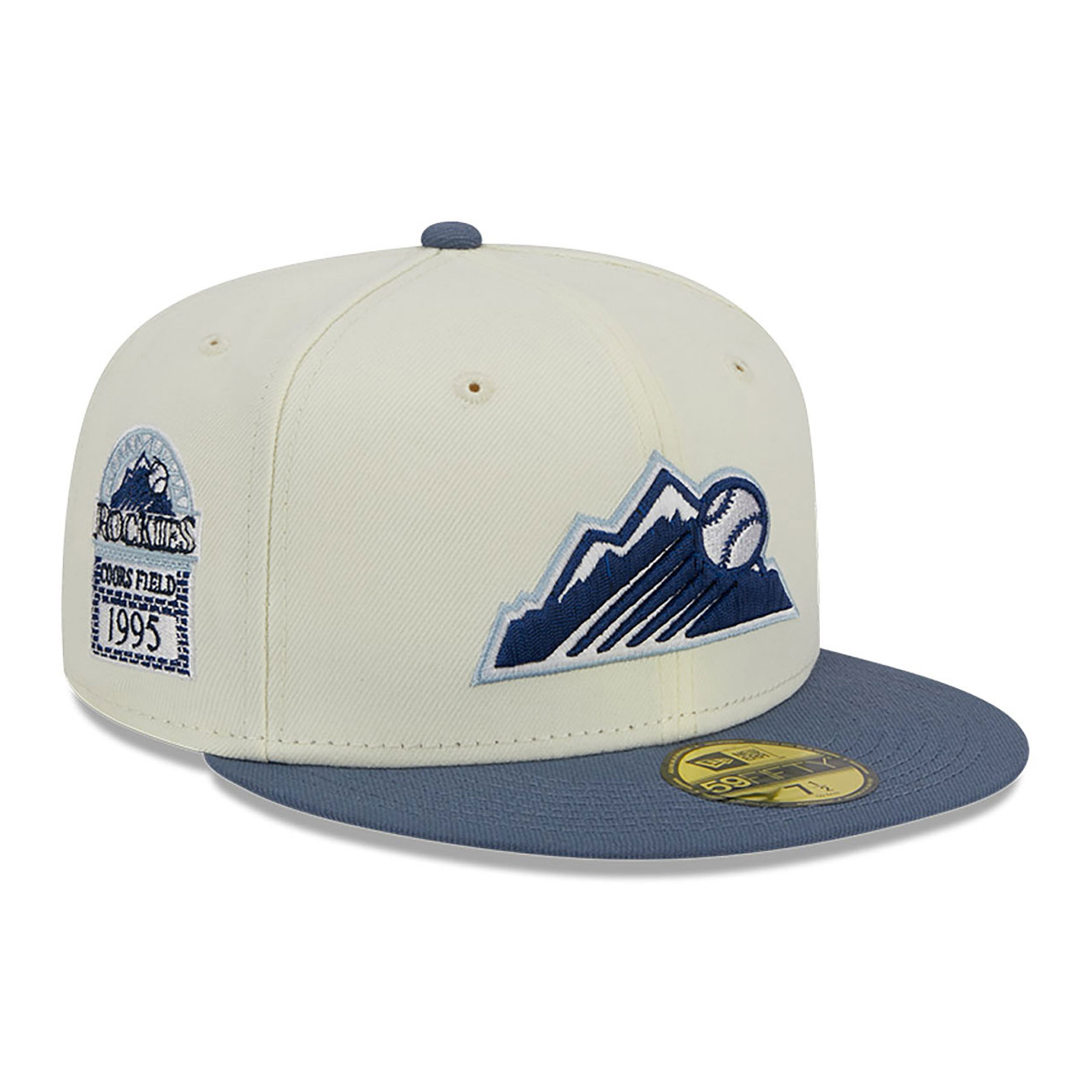 Colorado Rockies City Icon Chrome White 59FIFTY Fitted Cap