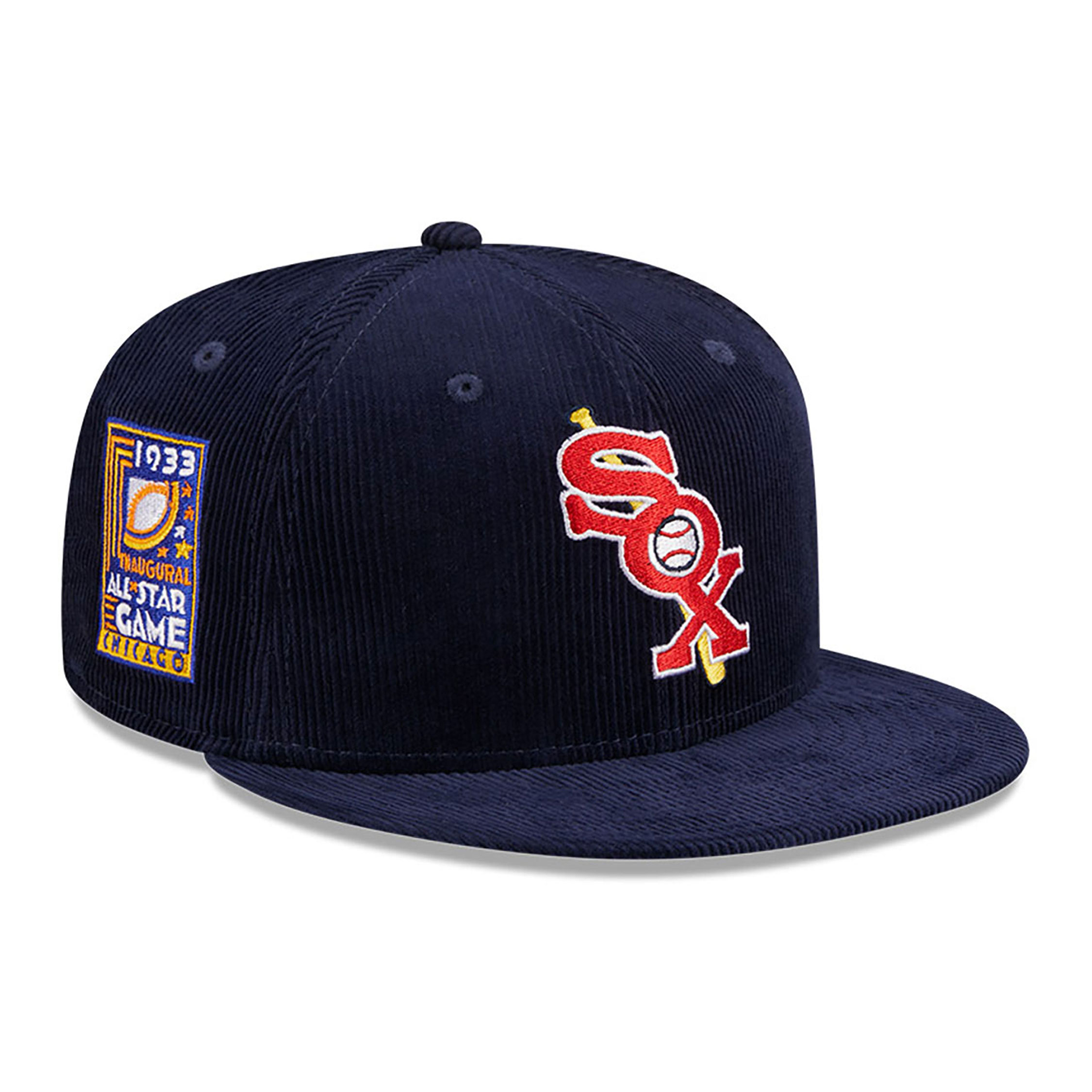 Chicago White Sox Throwback Cord Navy 59FIFTY Fitted Cap