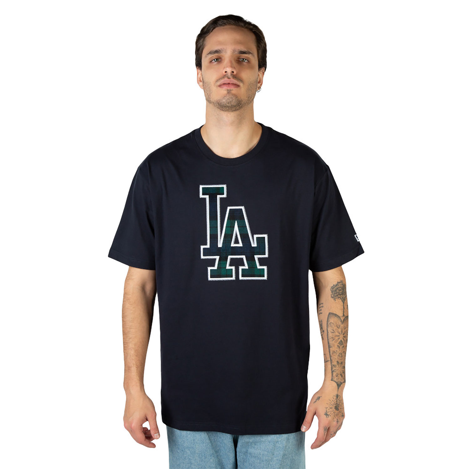 Black Watch Tartan LA Dodgers T-Shirt D04_279