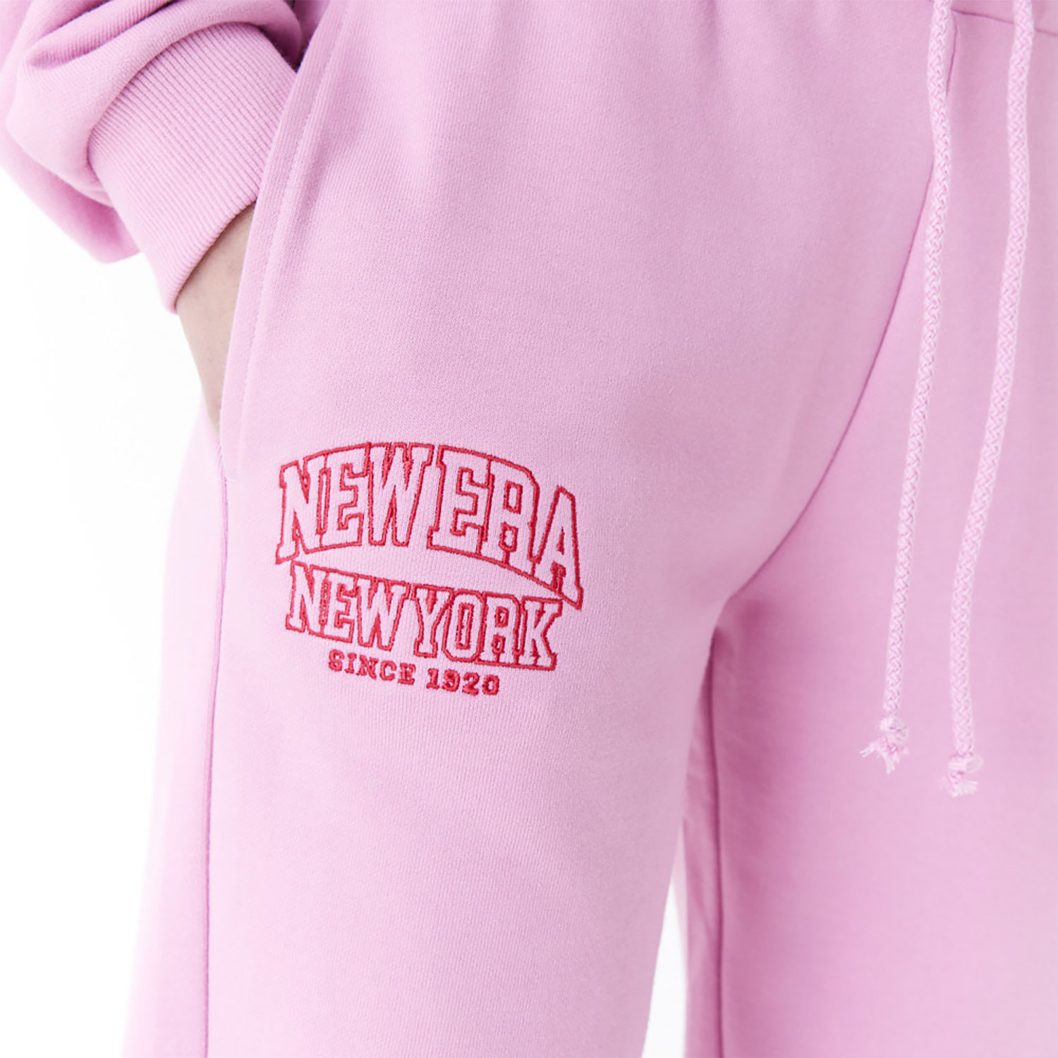 New Era Womens Arch Wordmark Pink Joggers