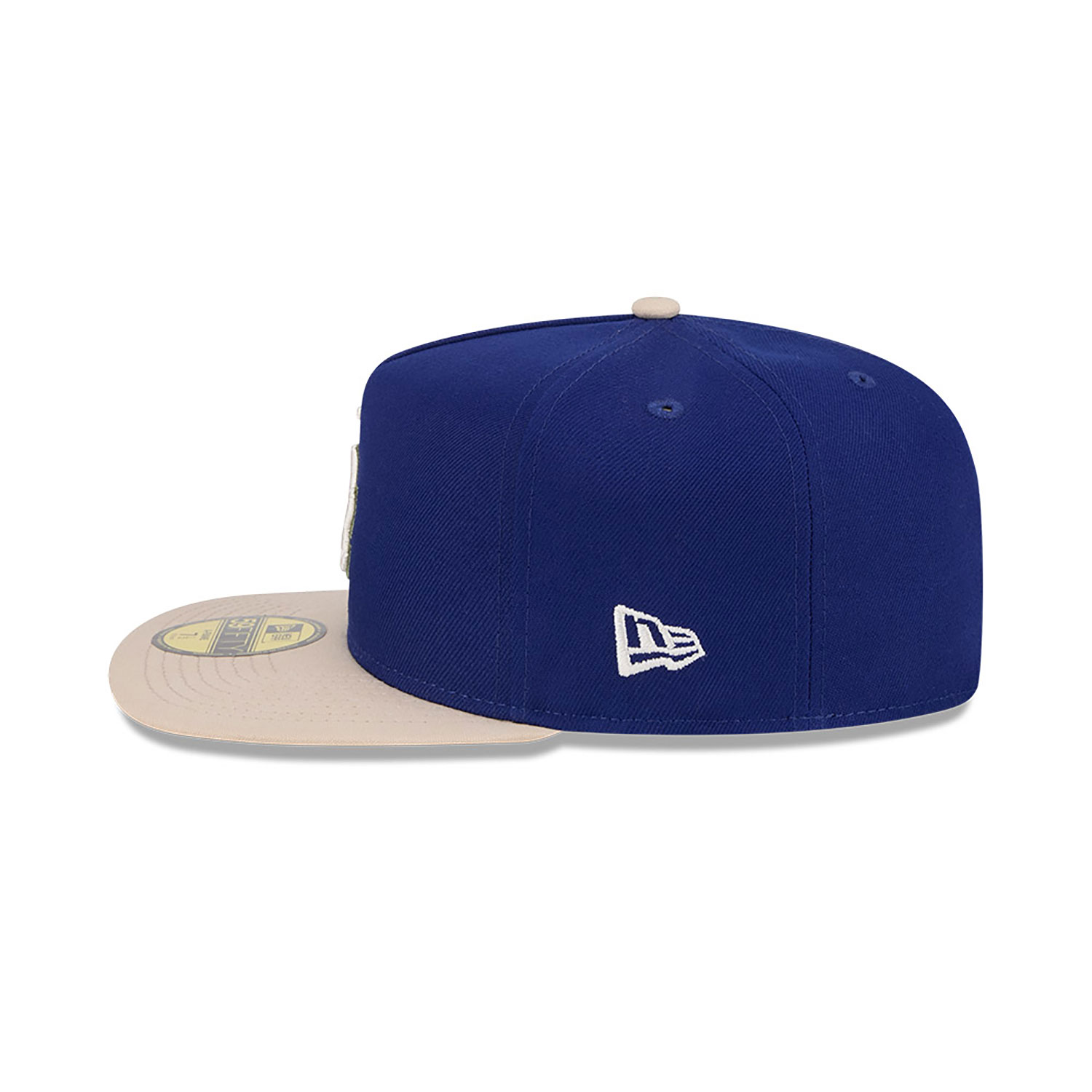 Blaue LA Dodgers Canvas 59FIFTY Fitted A-Frame Cap