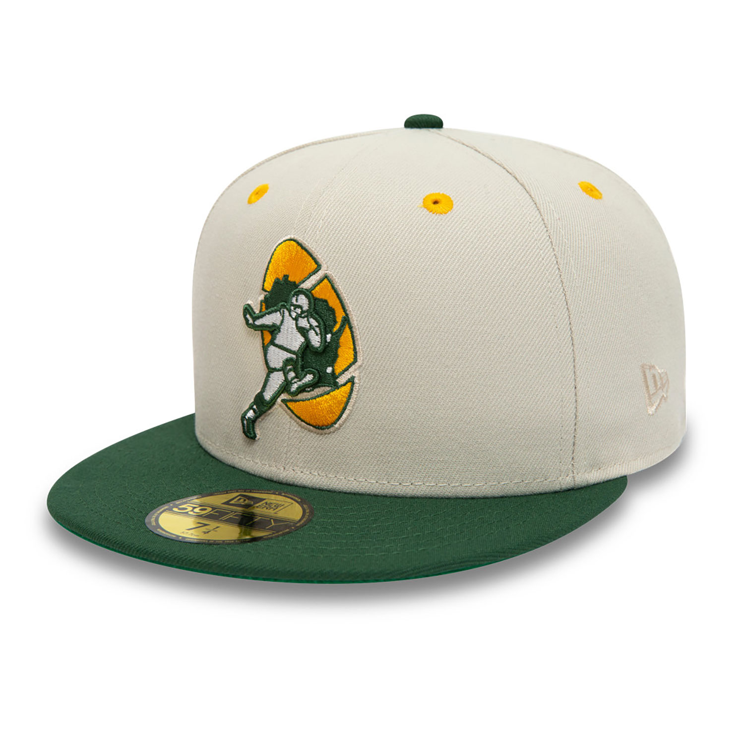 Green Bay Packers NFL Go You Packers Go Beige 59FIFTY Fitted Cap