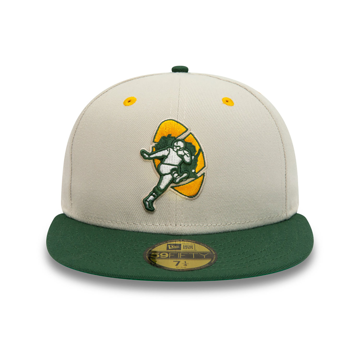 Green Bay Packers NFL Go You Packers Go Beige 59FIFTY Fitted Cap