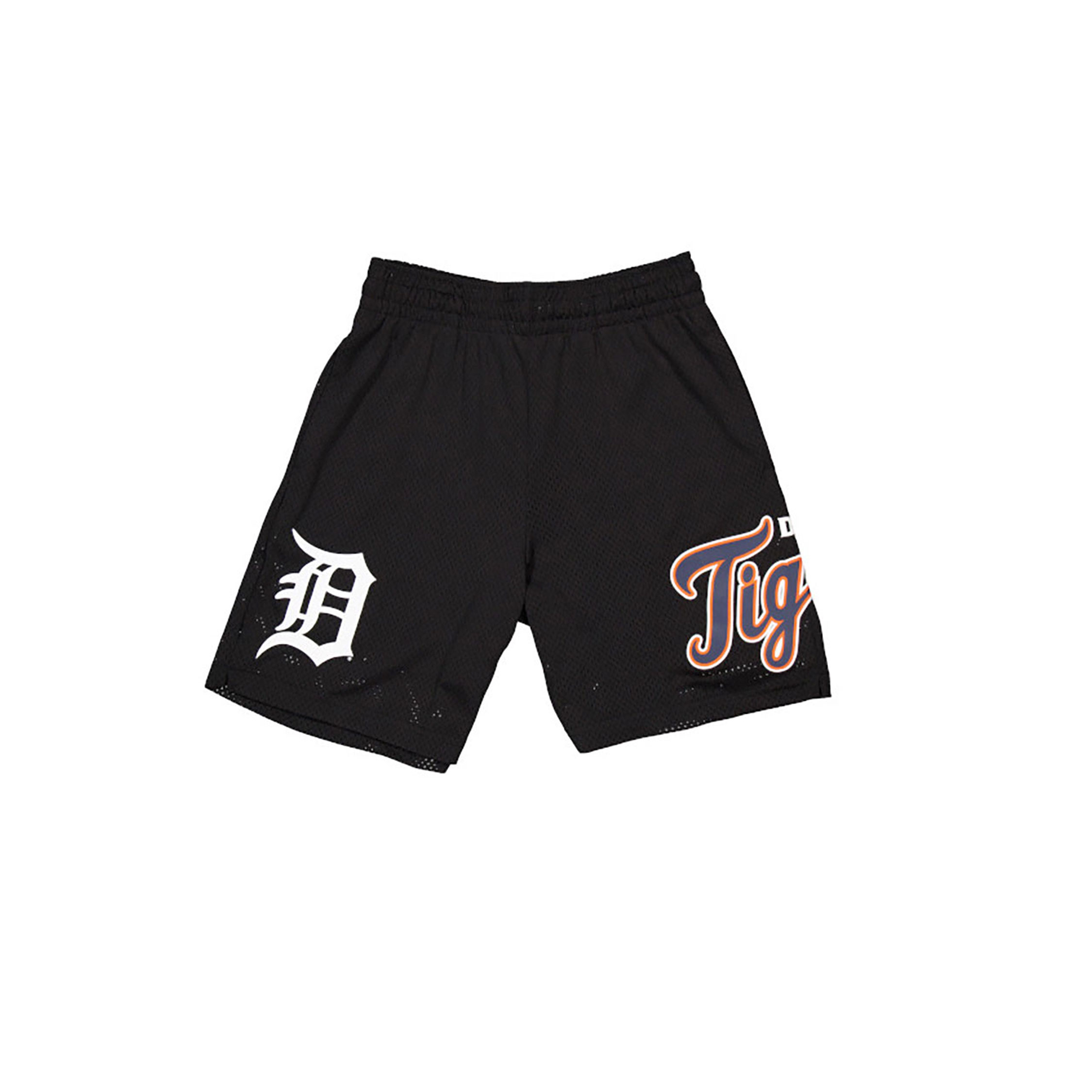 Detroit Tigers MLB Custom Black Mesh Shorts