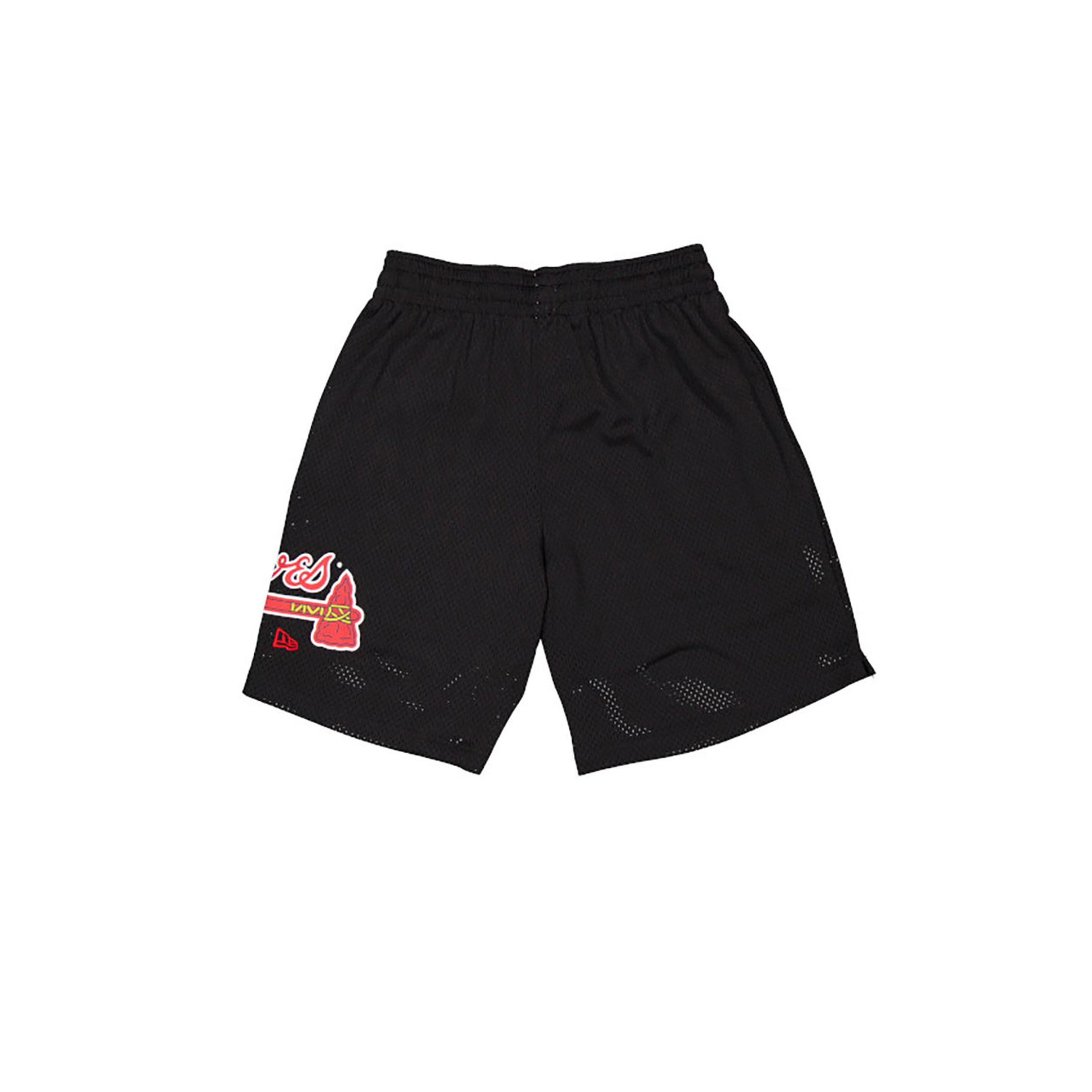Atlanta Braves MLB Custom Black Mesh Shorts