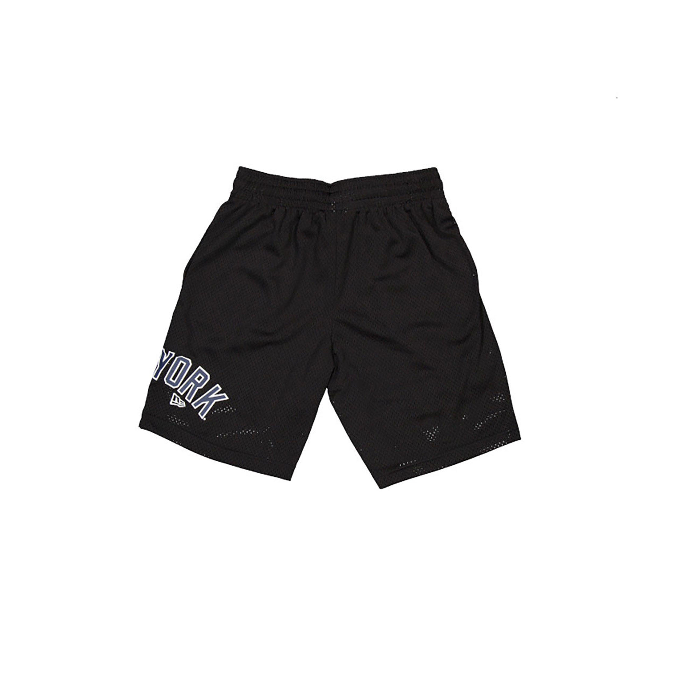 New York Yankees MLB Custom Black Mesh Shorts
