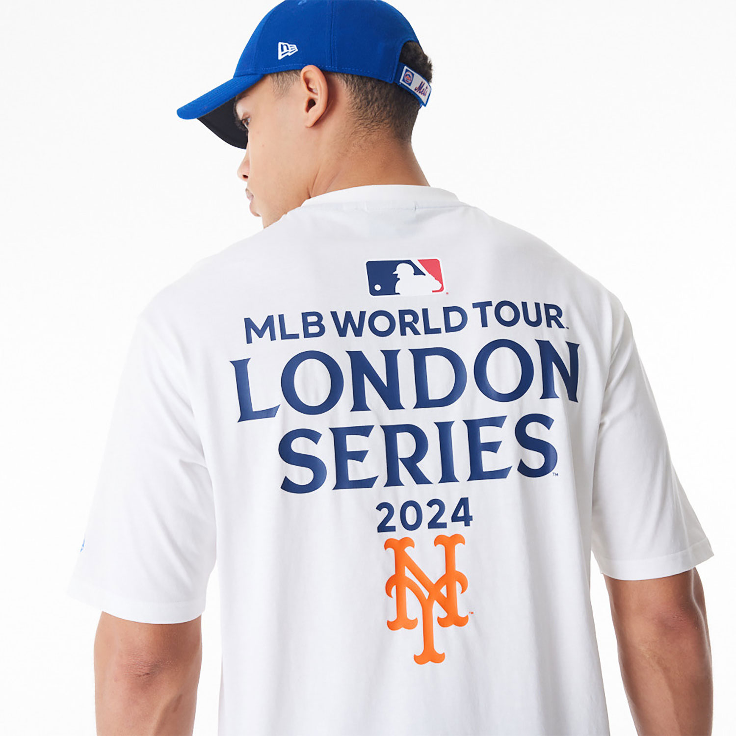 New York Mets MLB London Series 2024 City White Oversized T-Shirt