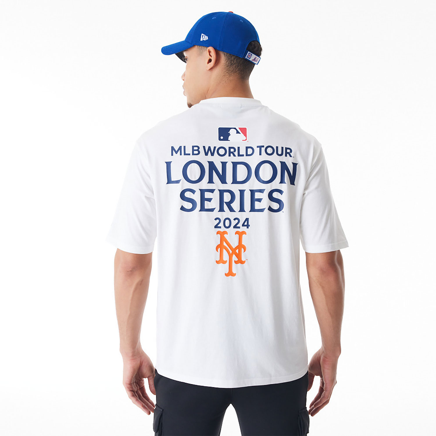 New York Mets MLB London Series 2024 City Weißes Oversized T-Shirt