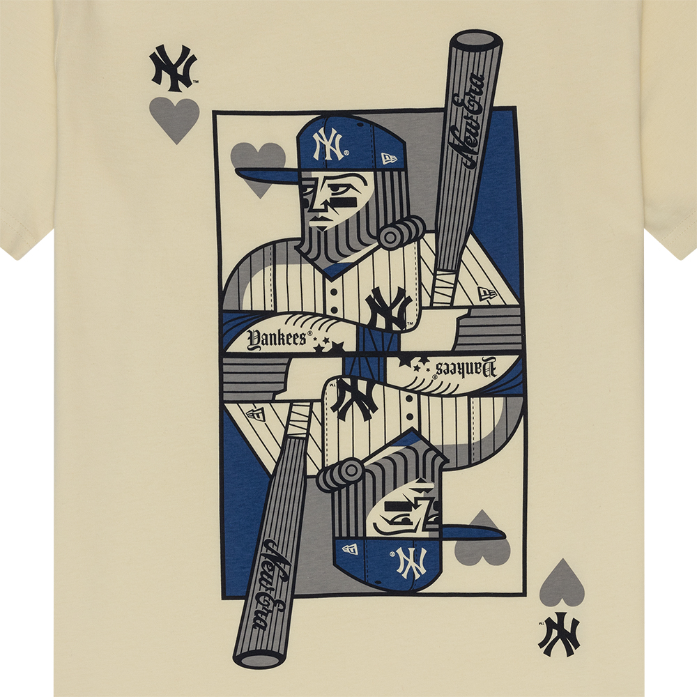 New York Yankees Gamenight Chrome White T-Shirt
