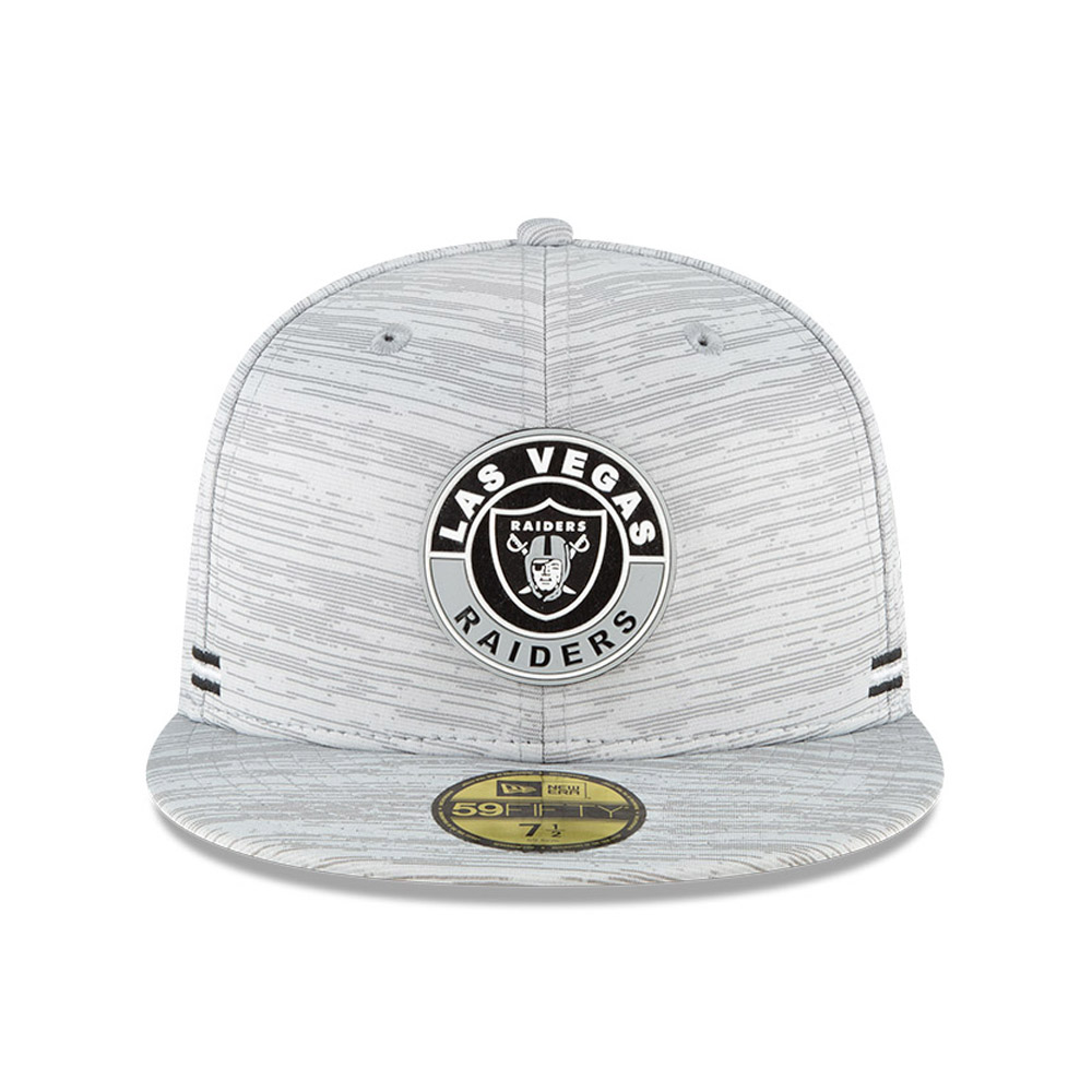 Las Vegas Raiders Sideline Grey 59FIFTY Gorra