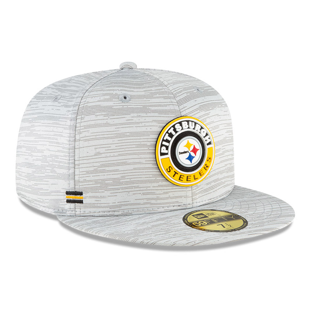 Steelers de Pittsburgh Sideline Grey 59FIFTY Casquette